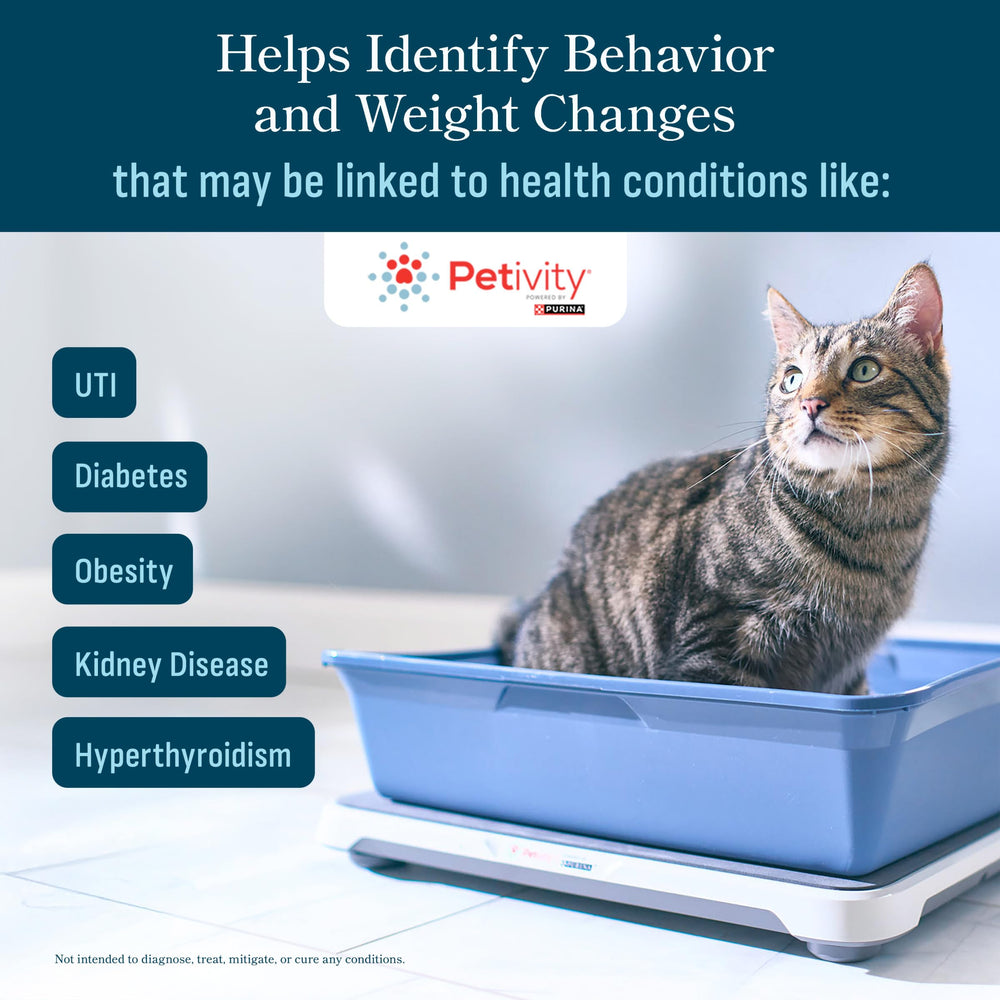 Petivity Smart Litter Box Monitor multi-cat detection highlights separate cat profiles.