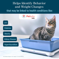 Petivity Smart Litter Box Monitor multi-cat detection highlights separate cat profiles.