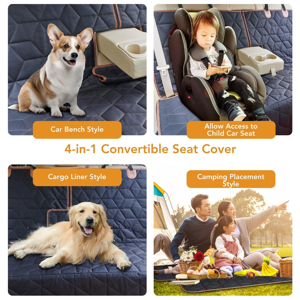 Petiza flip-console design protects console while granting easy access to middle armrest