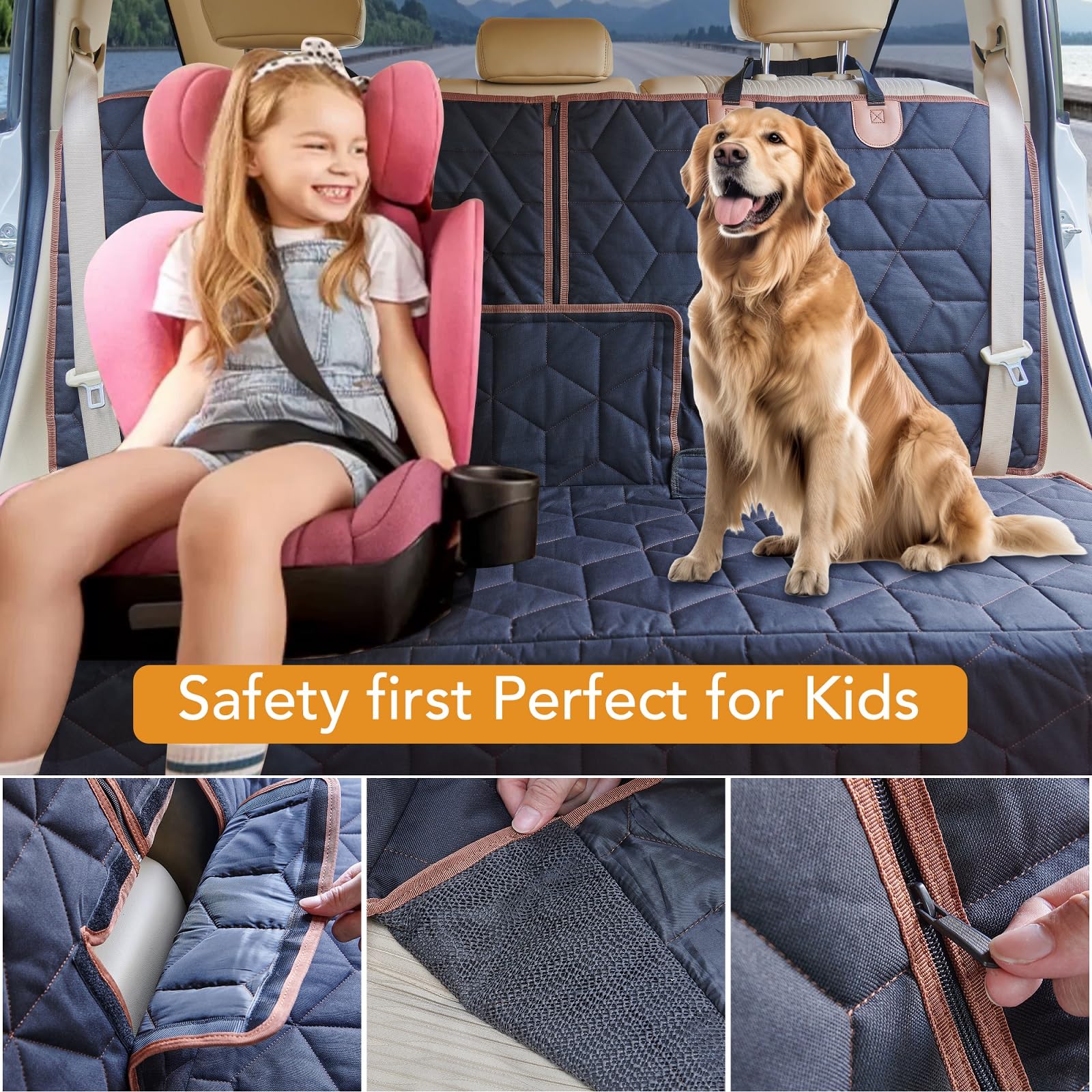 Petiza adjustable anchors and seat belt slots simplify secure installation