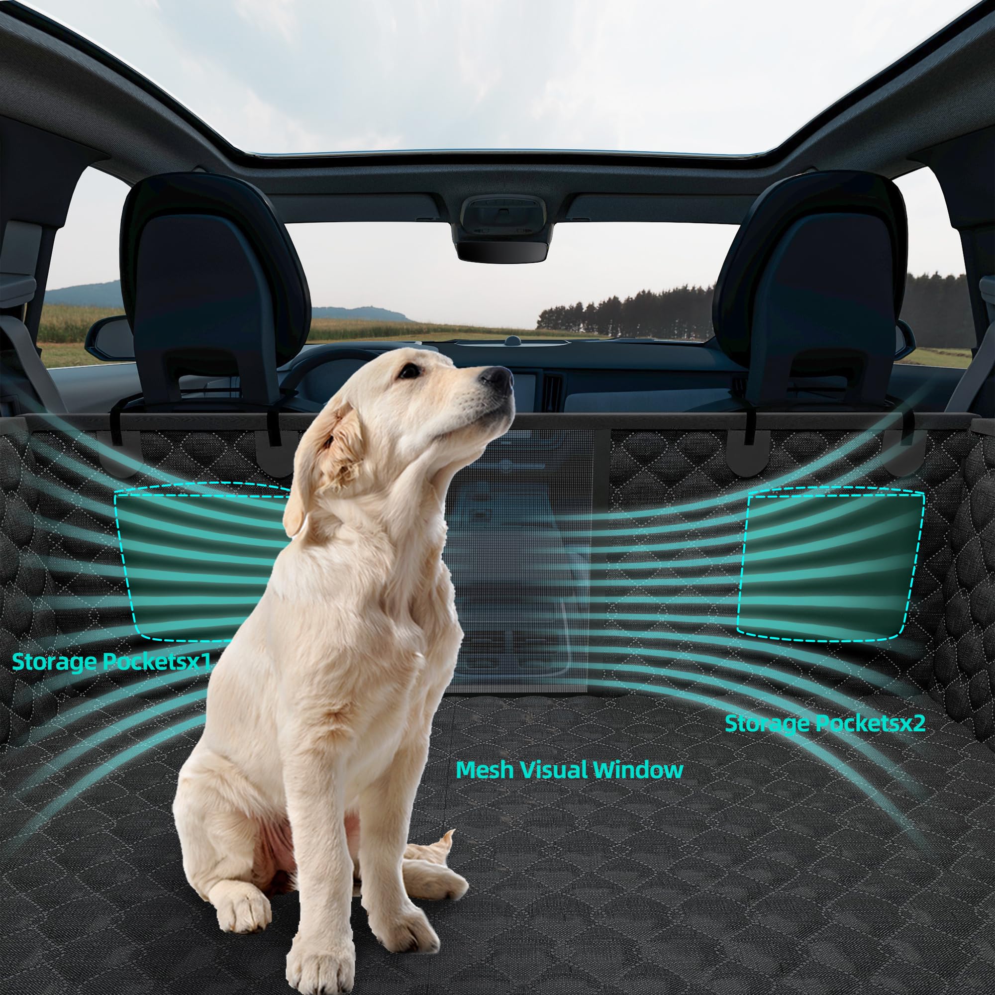 Petiza side flaps protect doors from scratches during trips