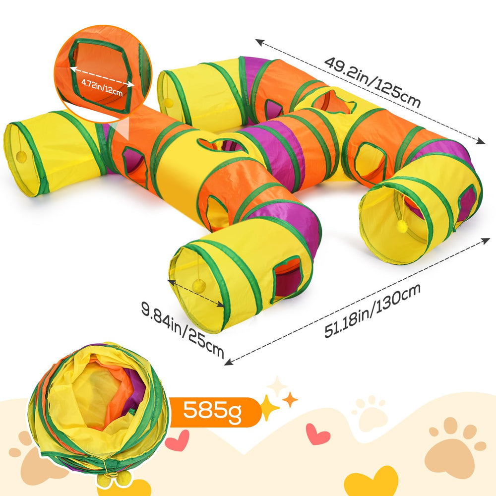 Petizer cat tunnel with interactive balls sparking hunting-inspired play