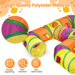 Petizer H-4-Way Cat Tunnel peepholes inviting curious kittens to peek and play
