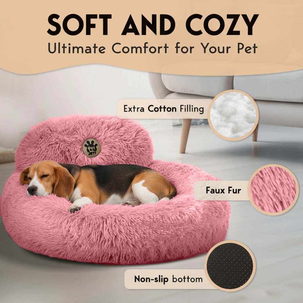 PET JETT 8-inch raised rim close-up indicating supportive cuddle and security.