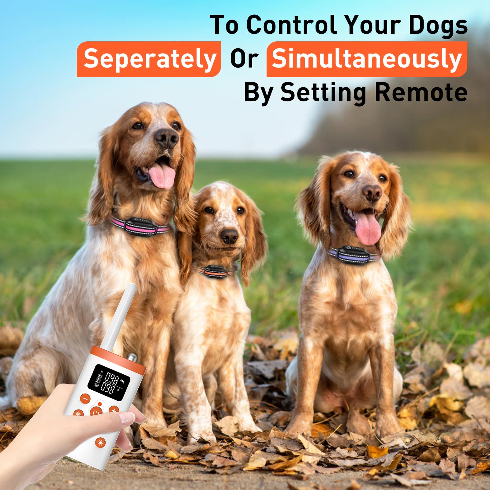 PetJoy auto bark collar for dogs with customizable modes