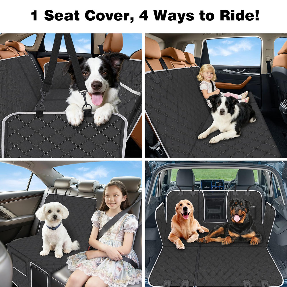 PetJoy 600D Oxford fabric resists claws and spills for durable car protection