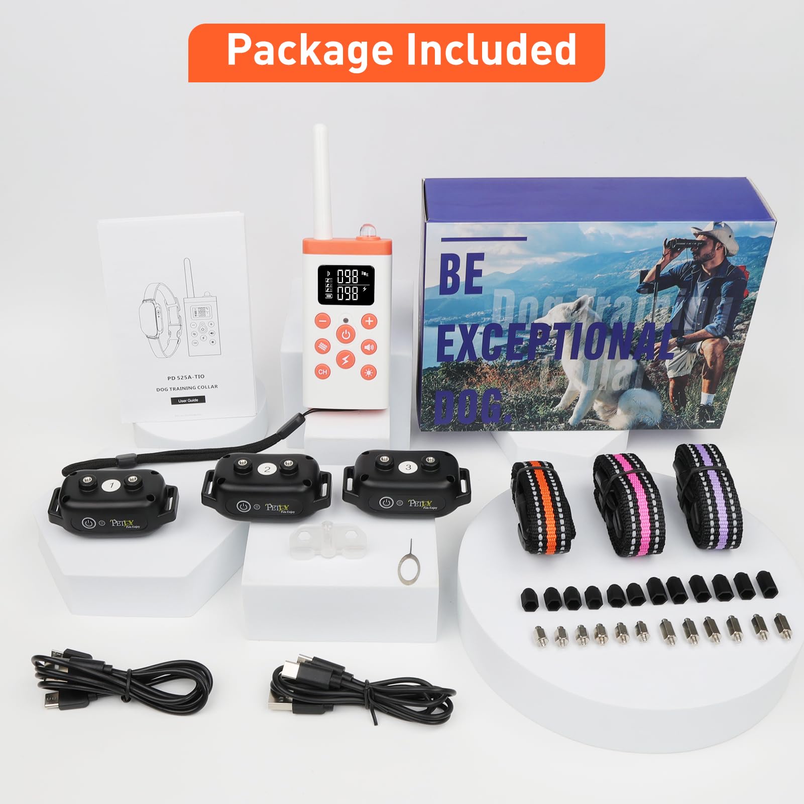 PetJoy IPX7 waterproof collar ready for outdoor use