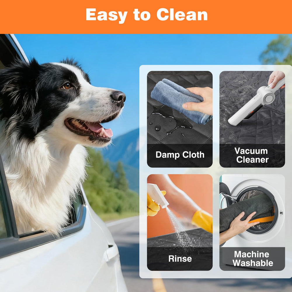 PetJoy universal-fit back seat cover works with most cars
