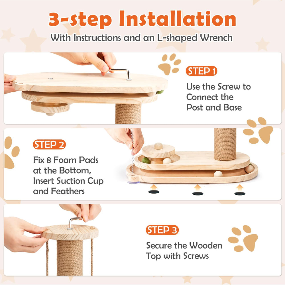 Petjoyi assembly steps make setup quick and tool-free.