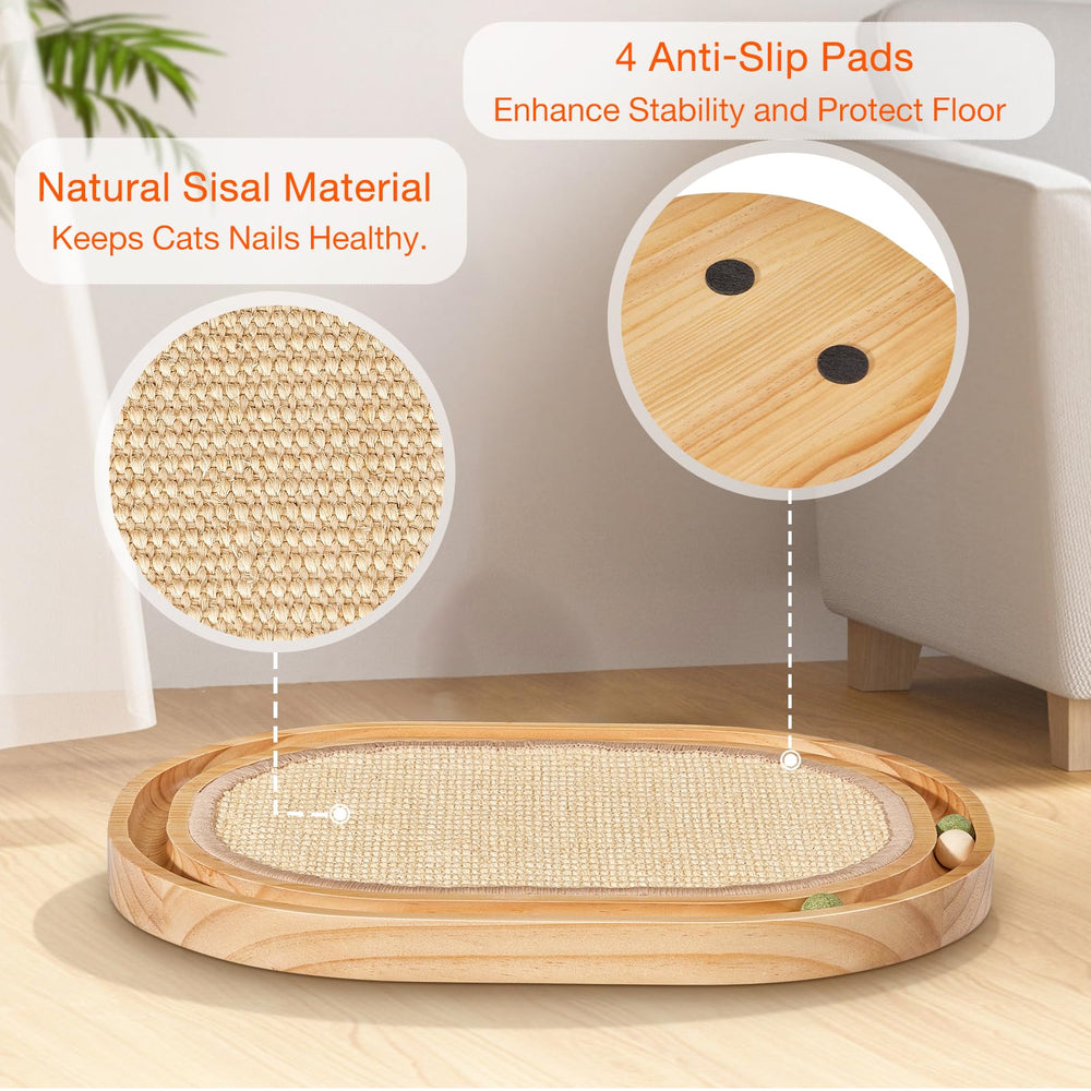 Petjoyi ball track features removable balls for interactive play.