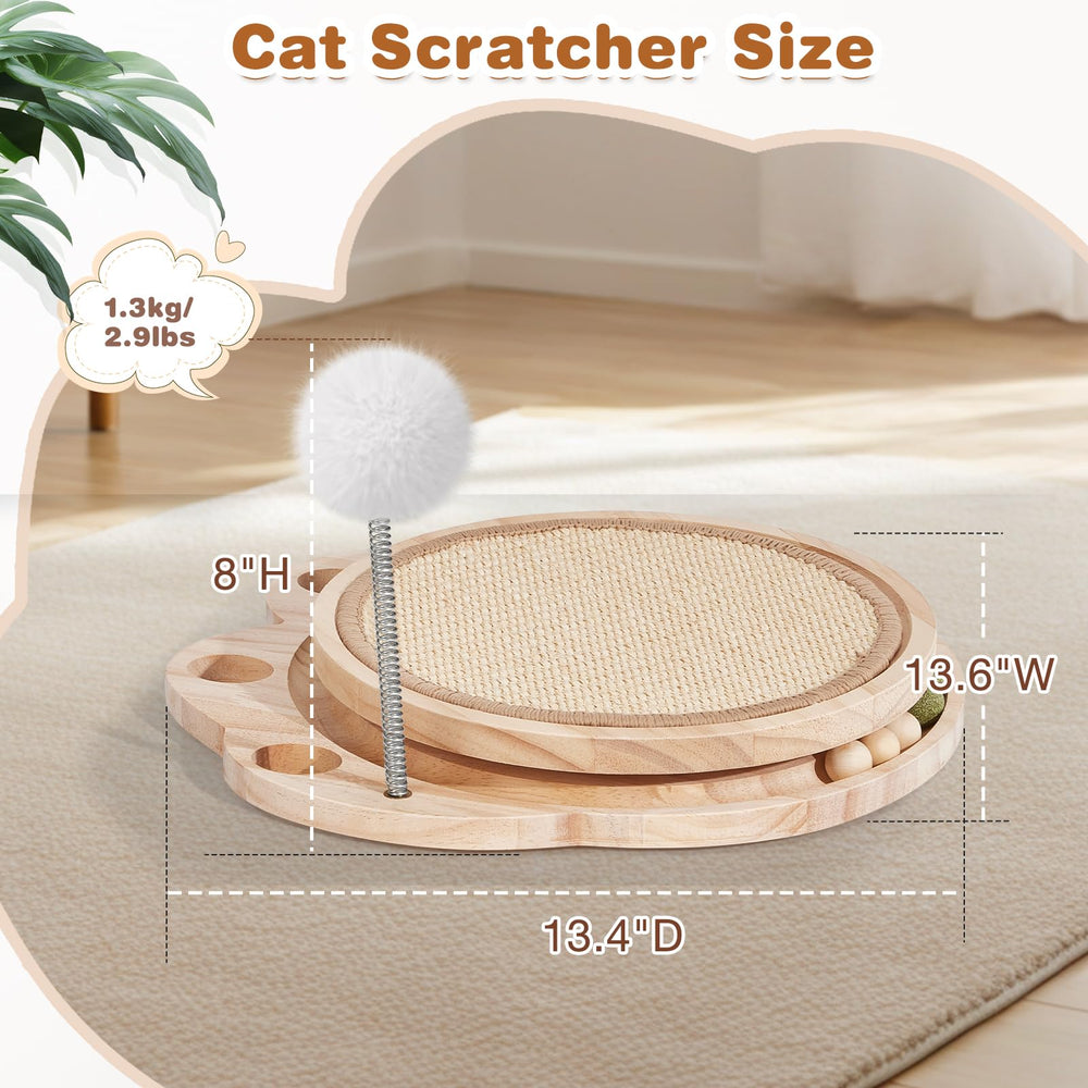 Petjoyi cat scratcher detachable wand with bell for wand-play