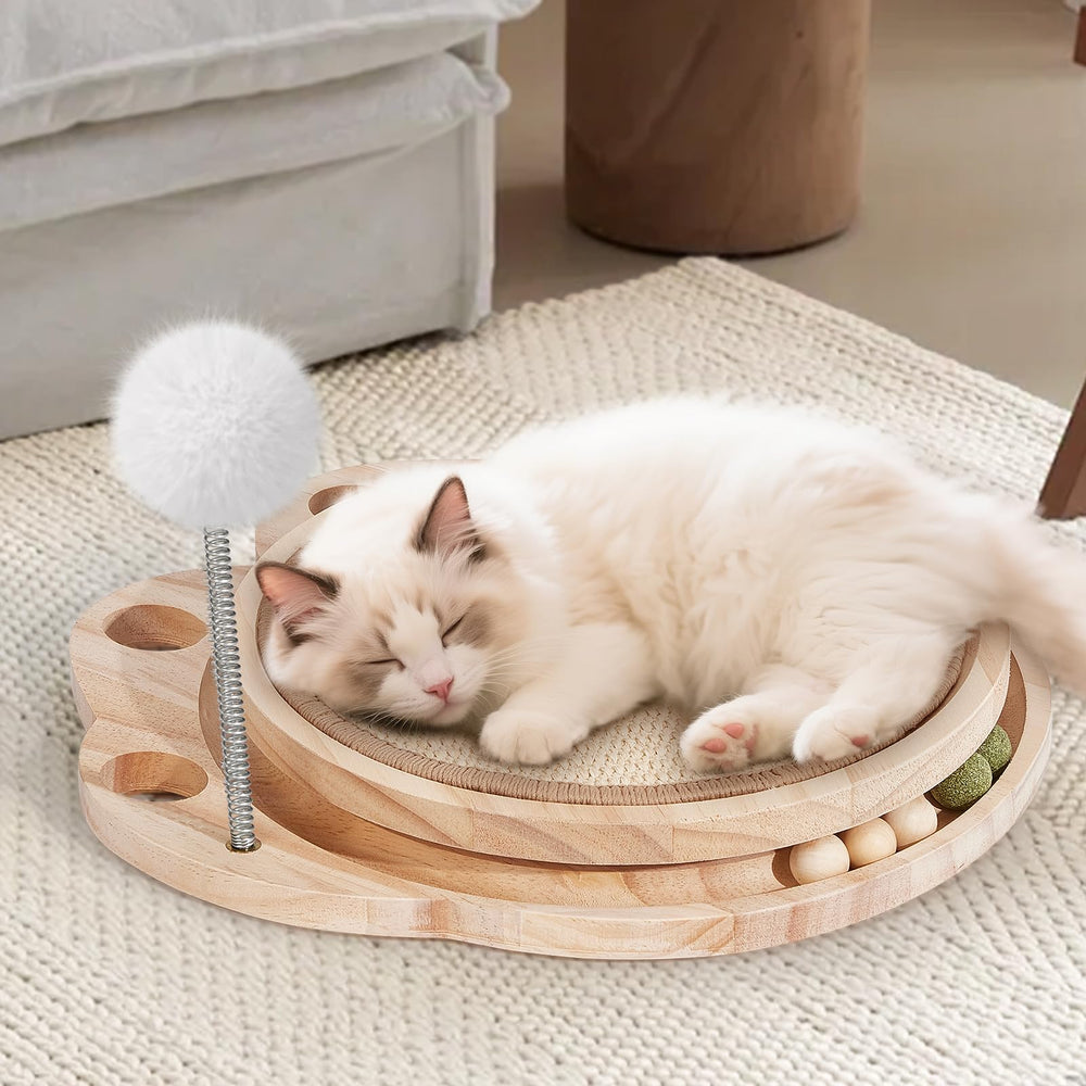 Petjoyi cat scratcher no-assembly design for quick setup
