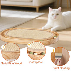 Petjoyi sisal pad close-up reveals durable scratching surface.