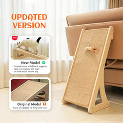 Petkaray cat scratcher shows a 20-degree ramp angle for comfortable scratching.