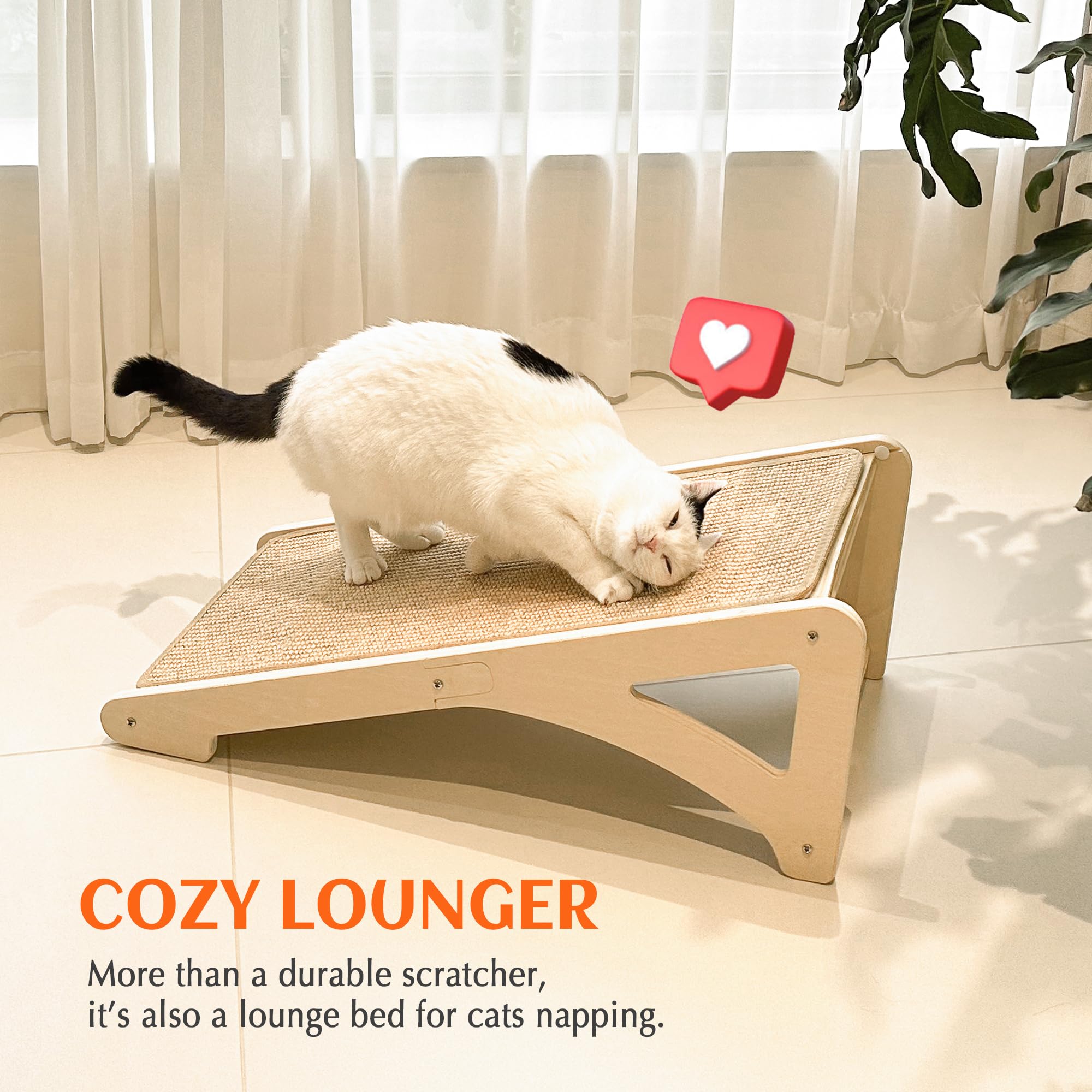 Petkaray cat scratcher helps protect furniture by redirecting scratching to a safe surface.