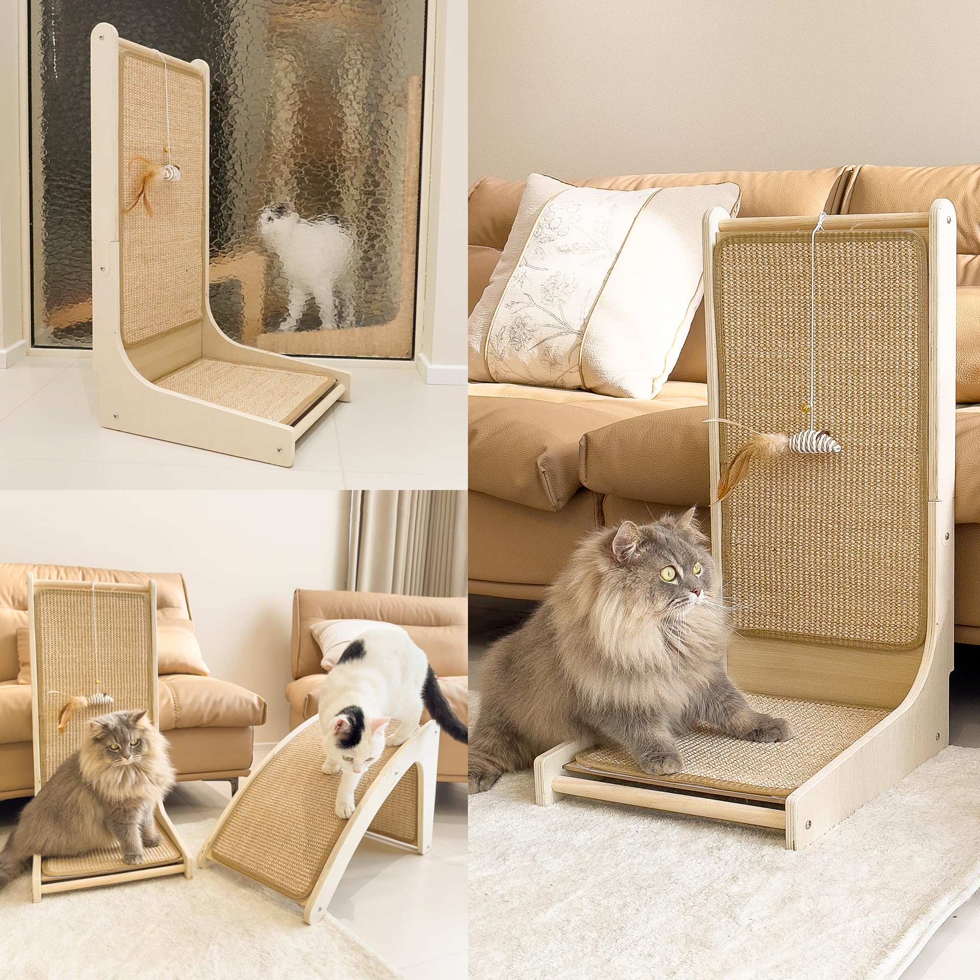PETKARAY Durable Sisal Fiber resists wear for long-lasting use.
