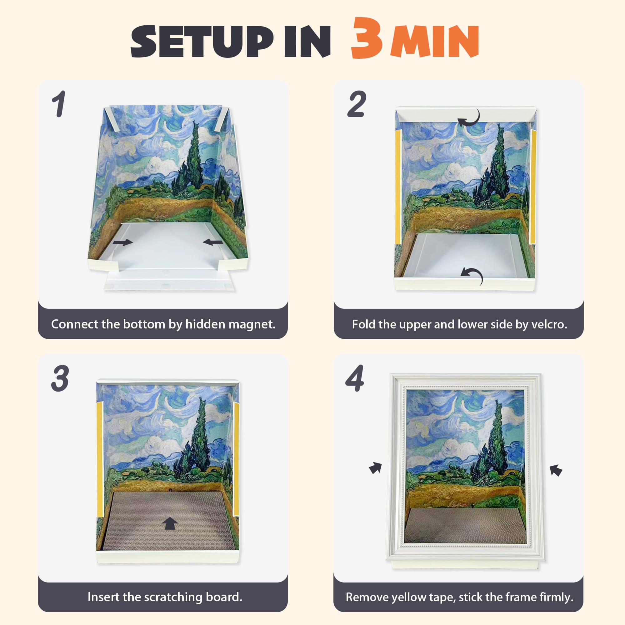 PETKARAY easy-assembly-3-minutes enables quick setup for playtime and comfort.