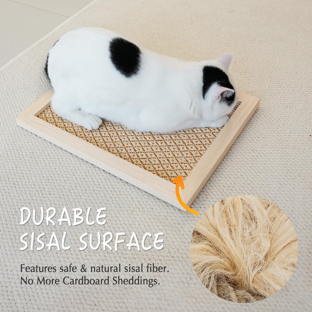 PETKARAY floor-placement option scratcher provides versatile setup for busy households