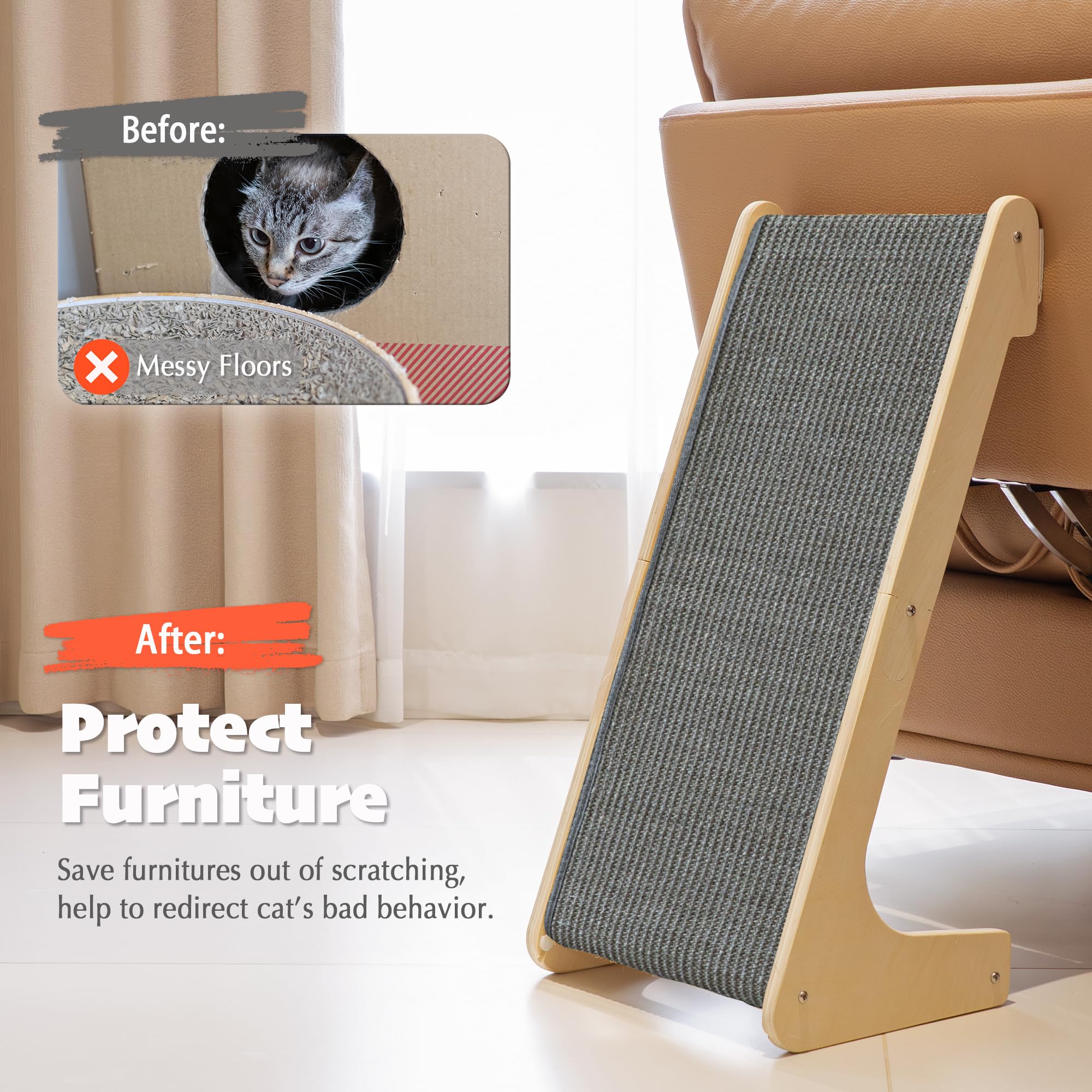 PETKARAY furniture-protection near-sofa redirects scratching.