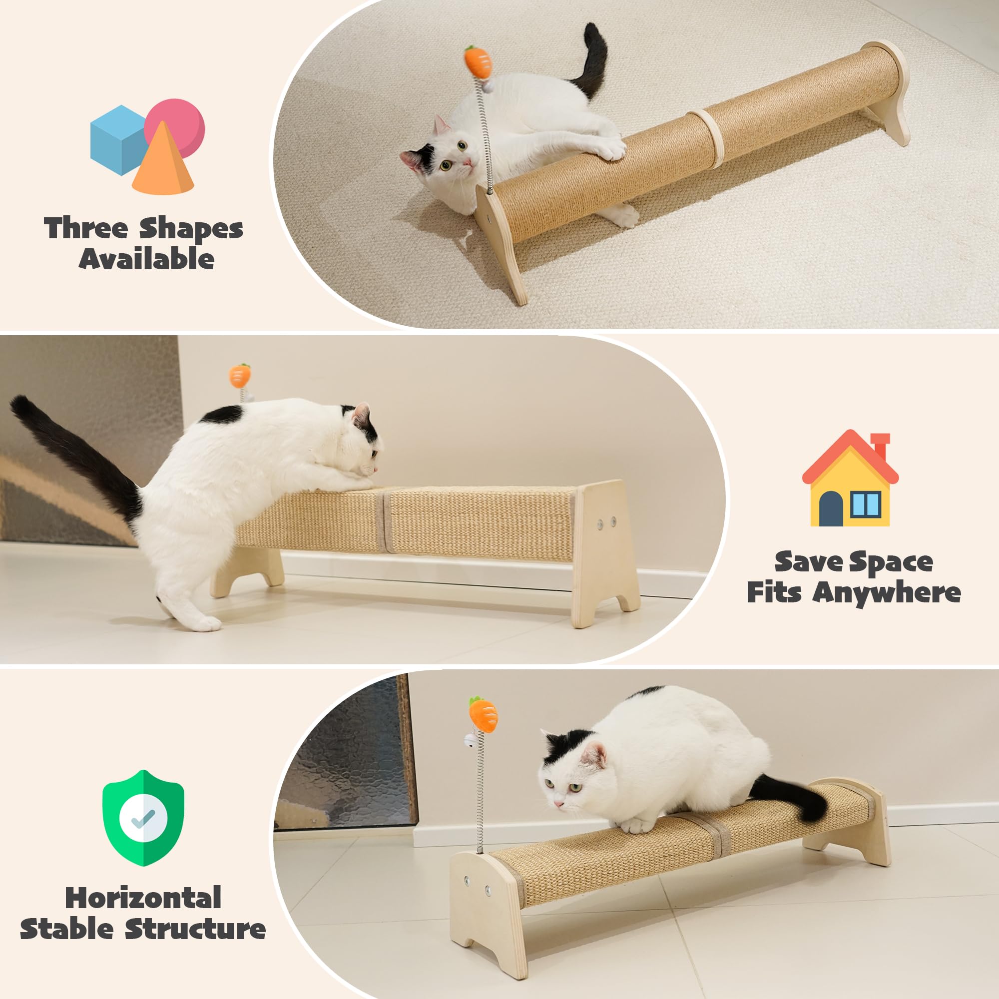 PetKARAY furniture-protection scratching post keeps sofas safe.