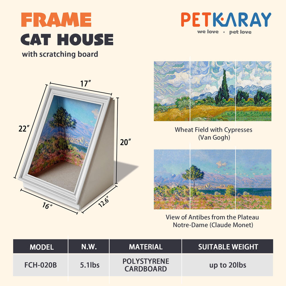 PETKARAY large-cat-cave invites pets to lounge and scratch without harming furniture.