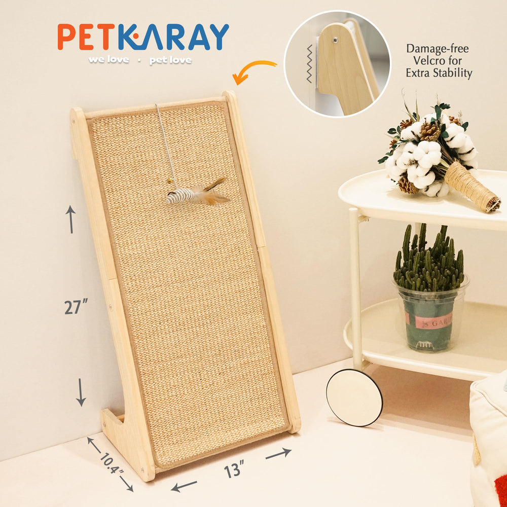 PETKARAY large-size scratcher in use for bigger cats