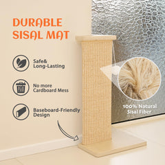 PETKARAY natural-sisal-scratch-pad offers a satisfying texture that encourages scratching.
