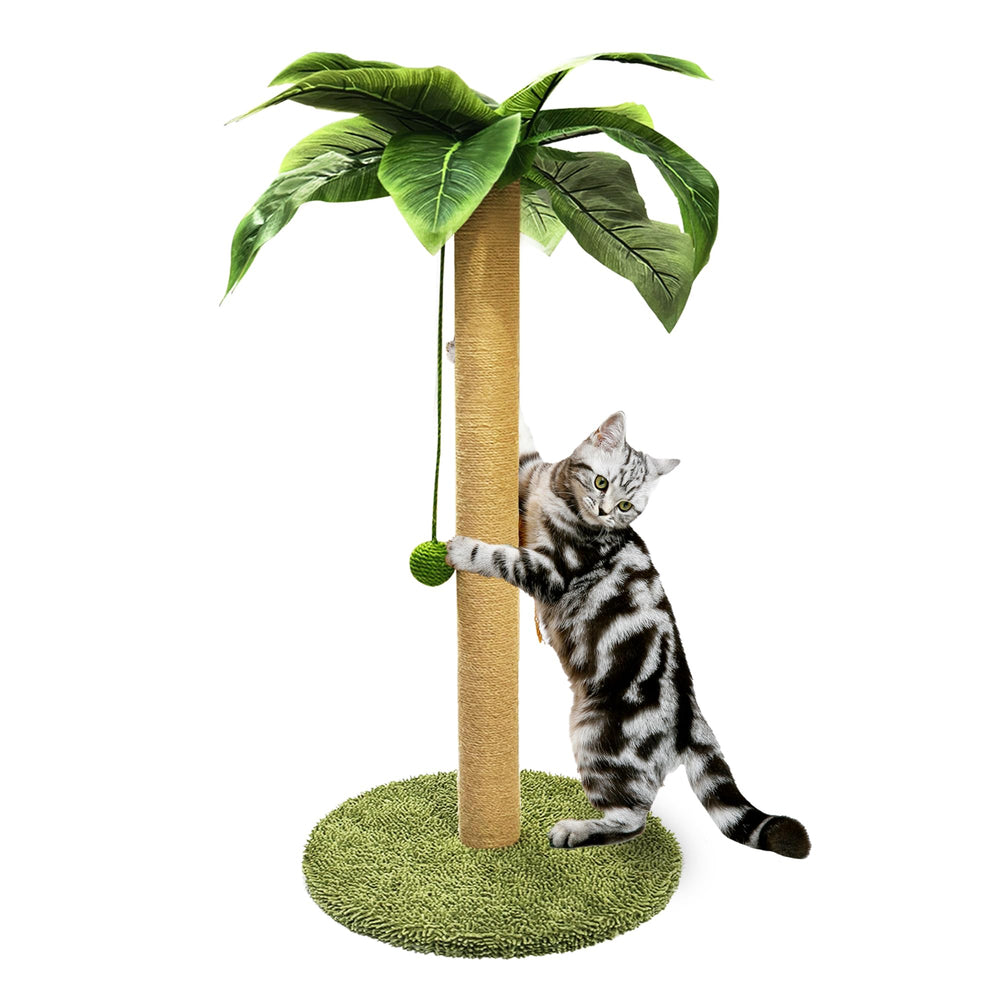 PETKARAY palm-tree post assembled for easy setup and indoor use