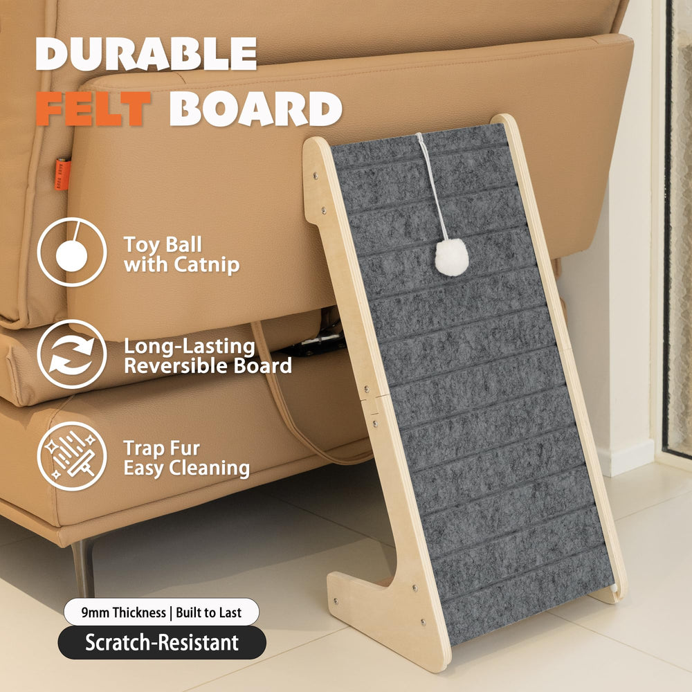 PETKARAY scratch board with wooden frame highlights durable construction.