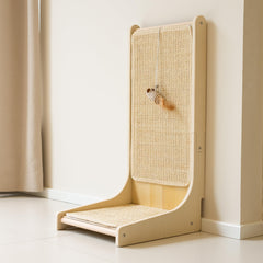 PETKARAY sisal scratcher upright wall mount protects furniture while satisfying scratching