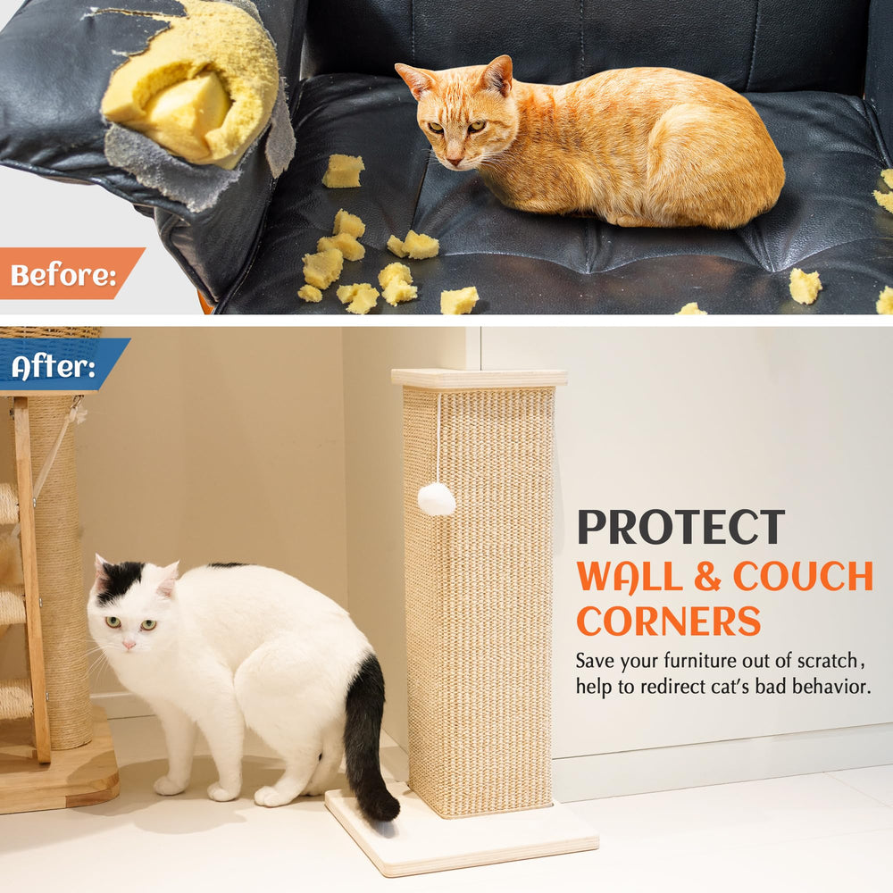 PETKARAY sofa-protector-scratcher helps keep furniture safe from claw marks.