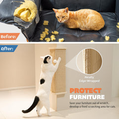 PETKARAY wall-mounted-sisal-scratcher-hardware-included displays easy setup with sturdy mounting options.