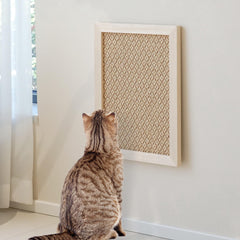 PETKARAY wall scratcher vertical sisal for durable cat scratching and wall protection