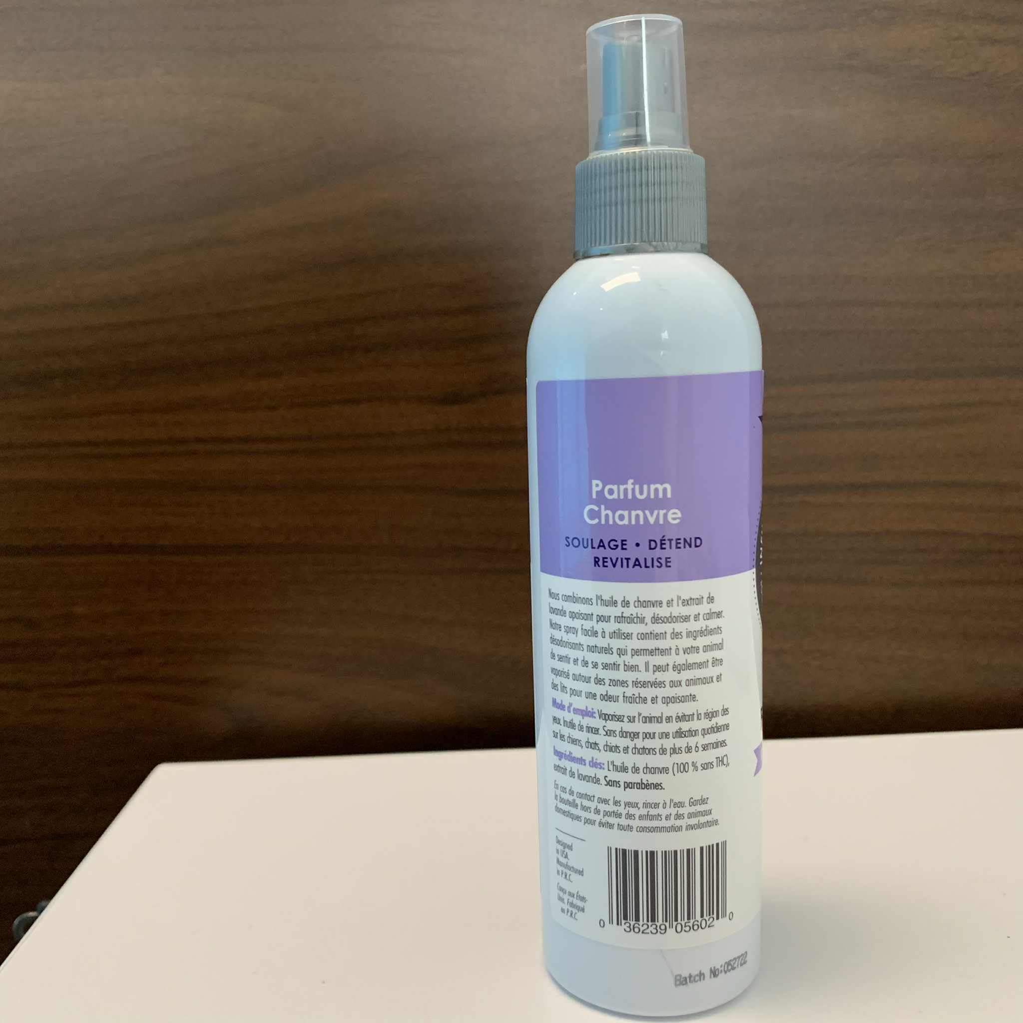 Petkin Hemp Fragrance used around pet bedding for a calm, fresh environment