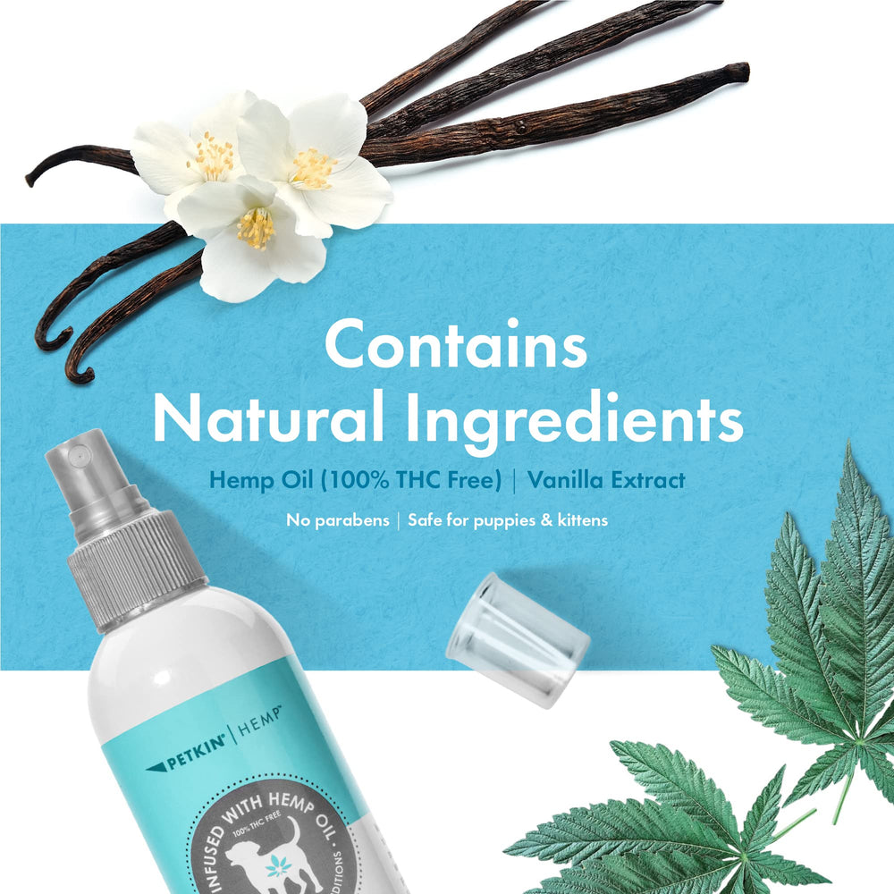 Petkin Hemp Fragrance packaging-box highlighting recyclable packaging.