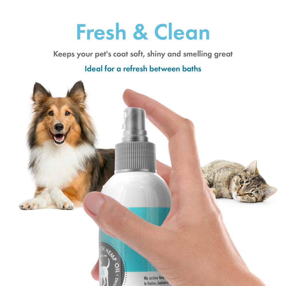 Petkin Hemp Fragrance sprayer-action shows simple daily use.