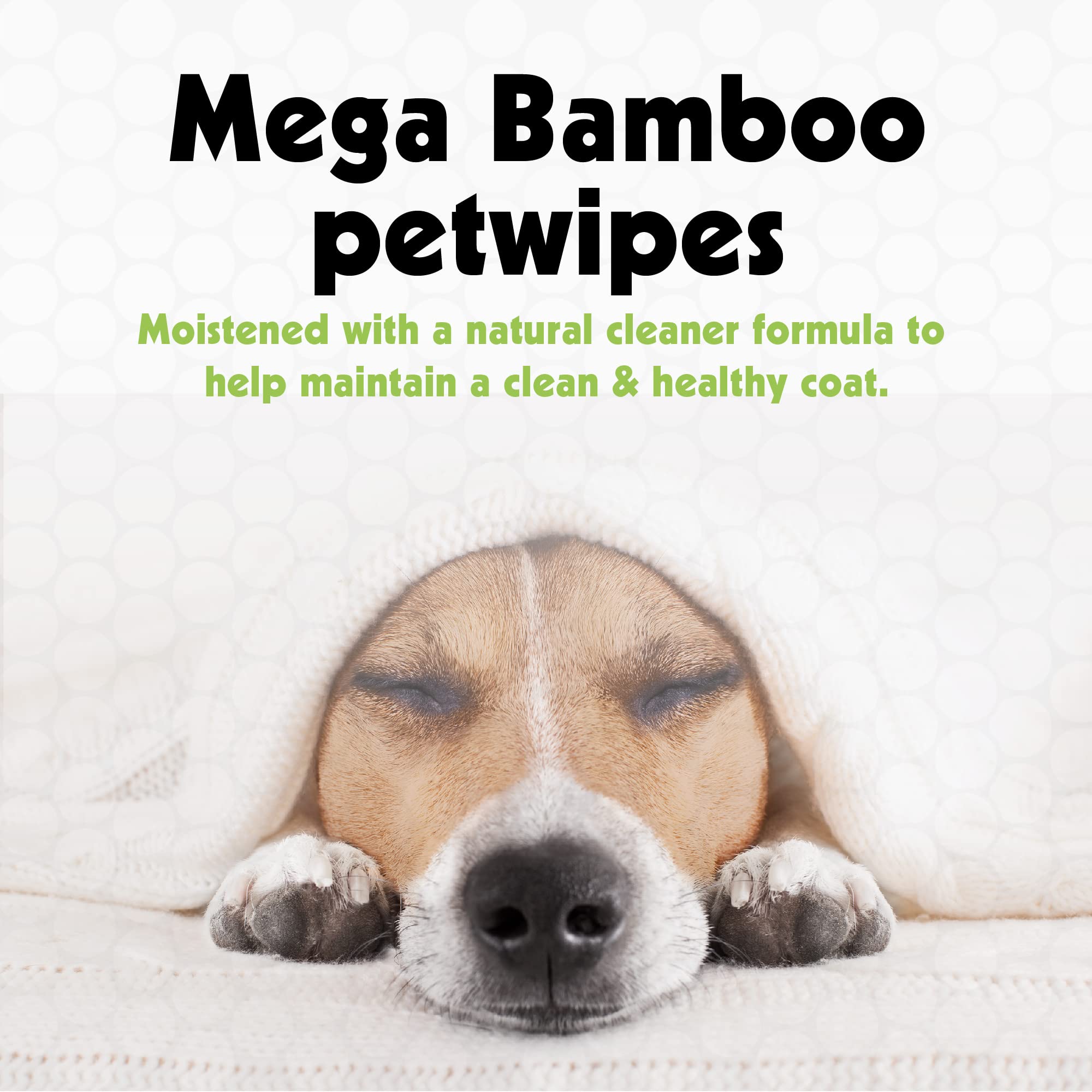 Petkin Mega PetWipes dogs cats face cleaning with gentle formula around eyes.