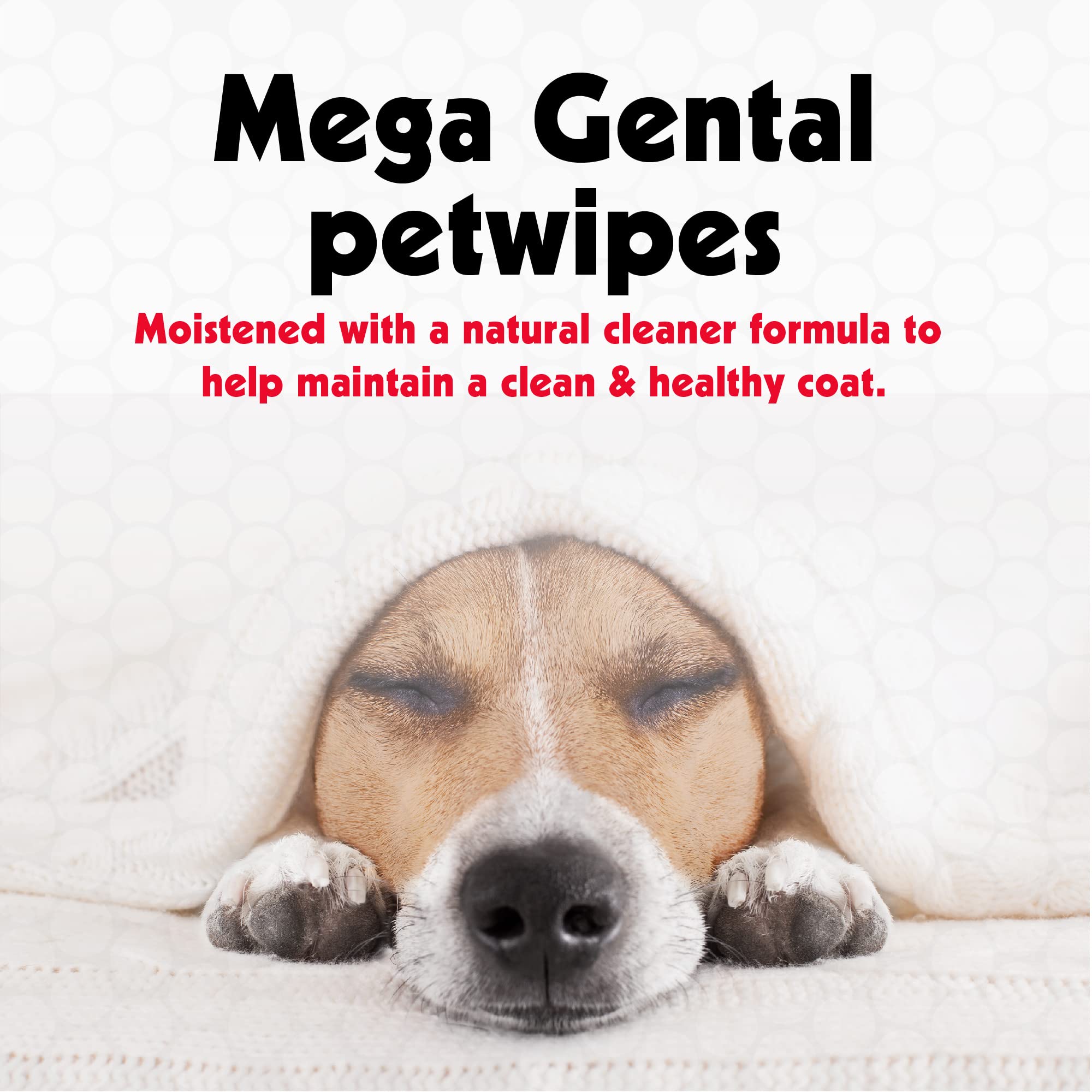 Petkin Mega PetWipes eyes-ears area for safe wipe around sensitive spots