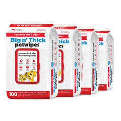 Petkin Pet Wipes 400-count pack for quick refresh between baths.