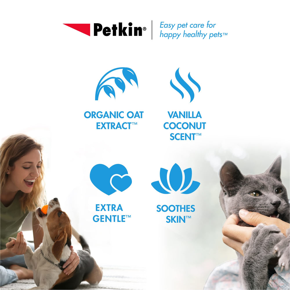 Petkin Pet Wipes cleaning a muddy paw after a walk