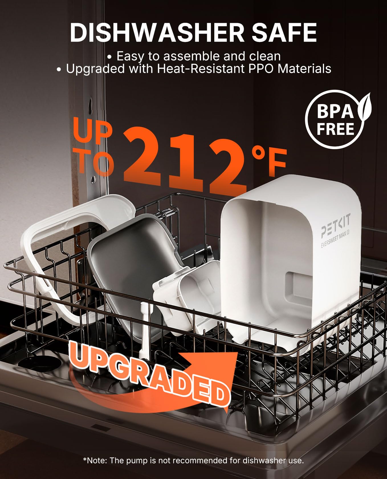 PETKIT 3L capacity fountain shown in a multi pet home reduces refills