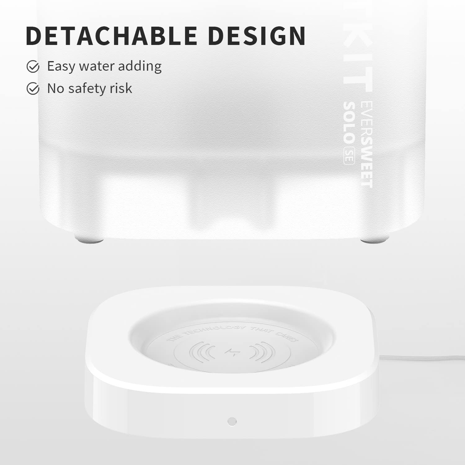 PETKIT auto shut-off pump protects the device if water runs low.