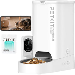 PETKIT automatic cat feeder camera 1080p provides clear remote monitoring of meals.