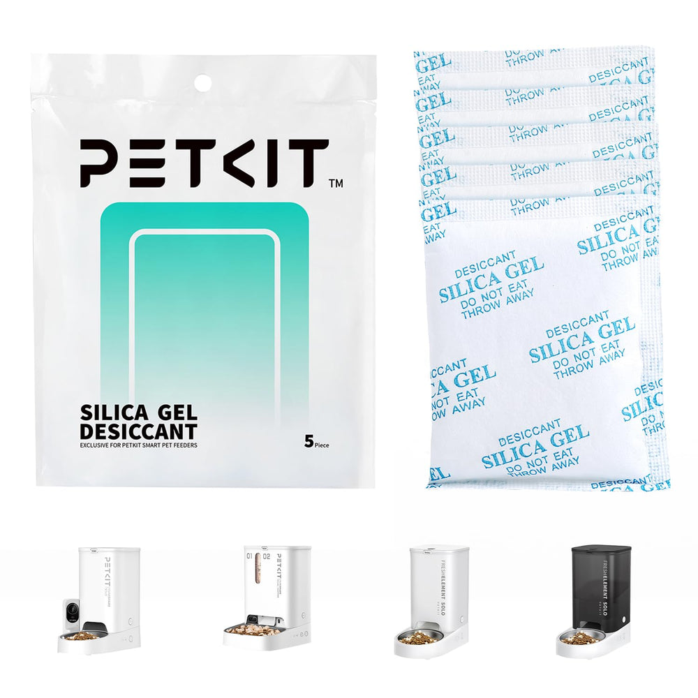 PETKIT bolsas desecantes para comederos automáticos mantienen la comida fresca y sin humedad.