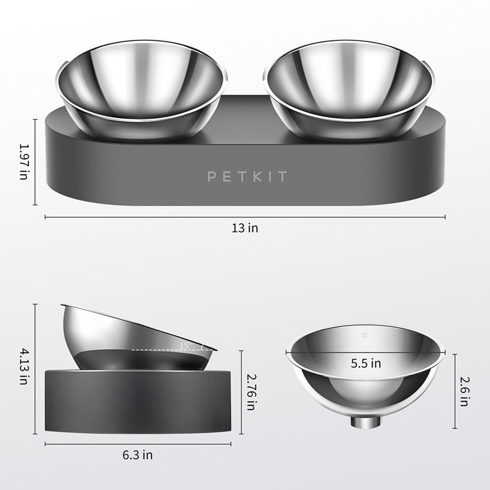 PETKIT CYBERTAIL non-slip base keeps bowls steady during lively meals.