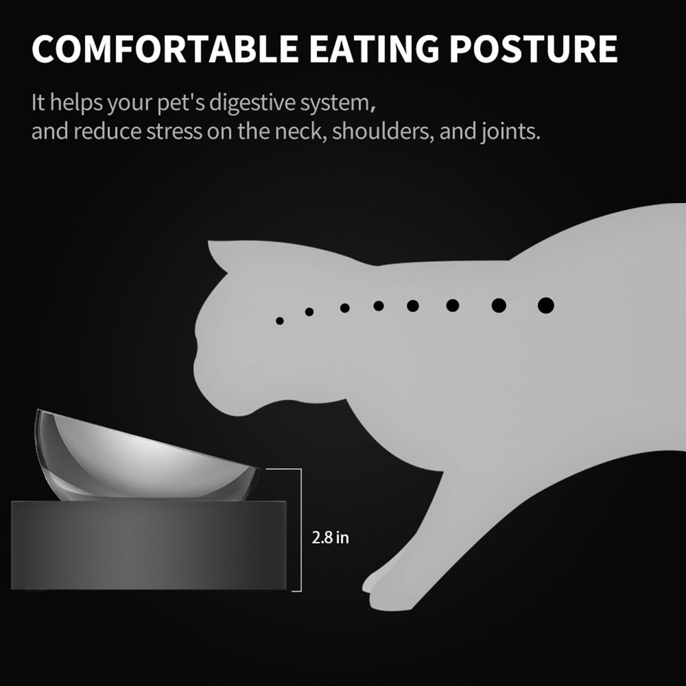 PETKIT CYBERTAIL spill-prevention base catches crumbs and protects floors.