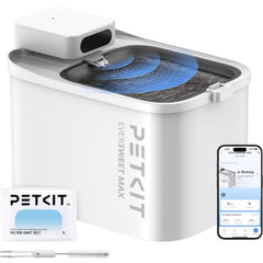 PETKIT EVERSWEET MAX front view highlights cordless hydration anywhere for pets.