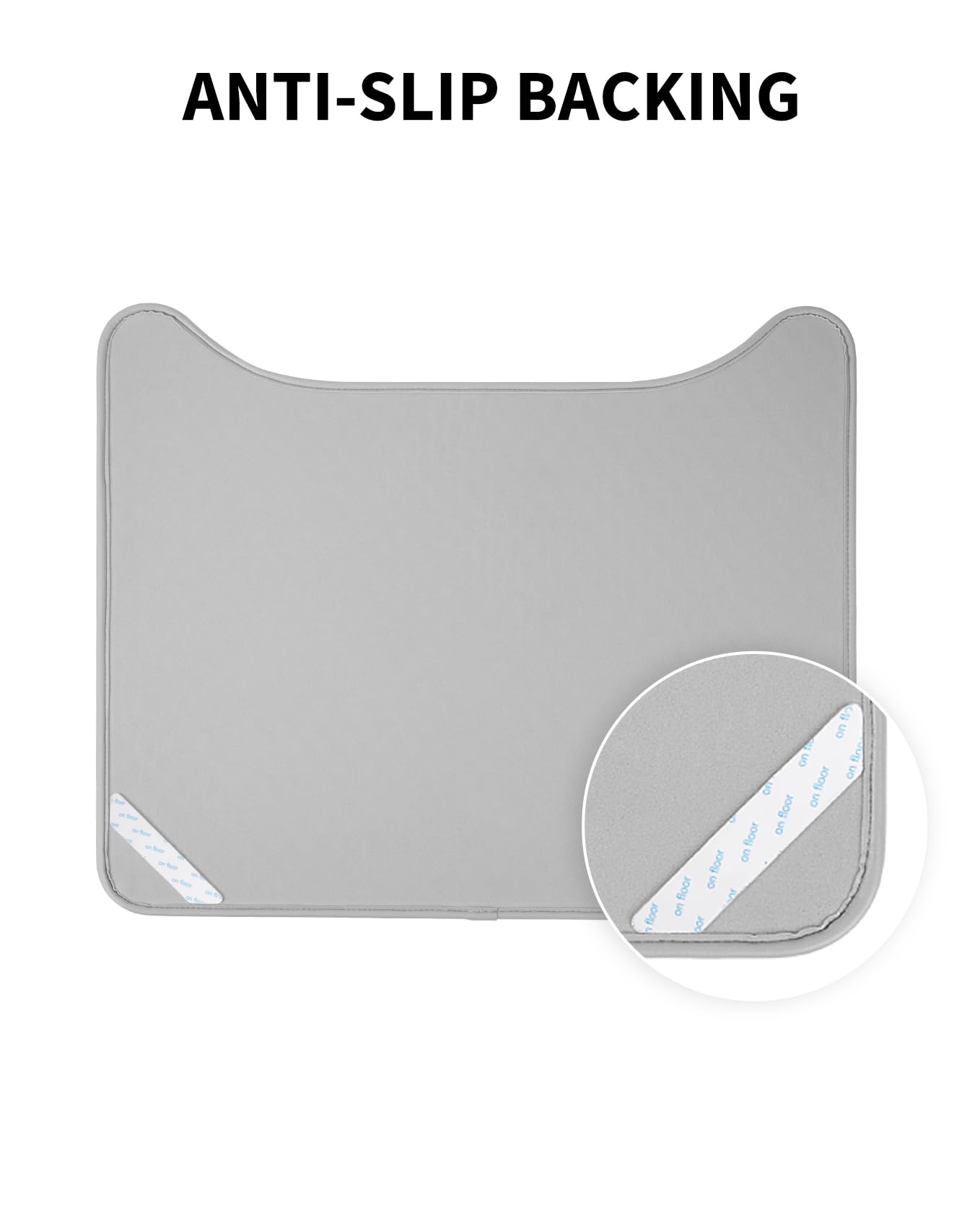PETKIT floor protection mat gray offers quick cleanup after use.