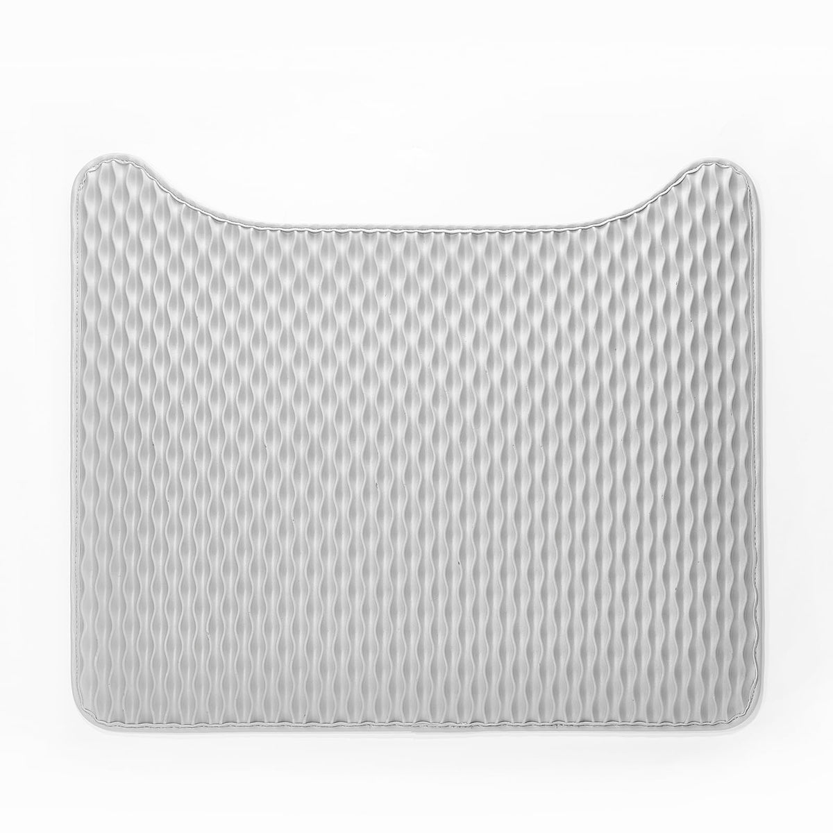 PETKIT litter box mat gray close-up demonstrates waterproof protection for floors.