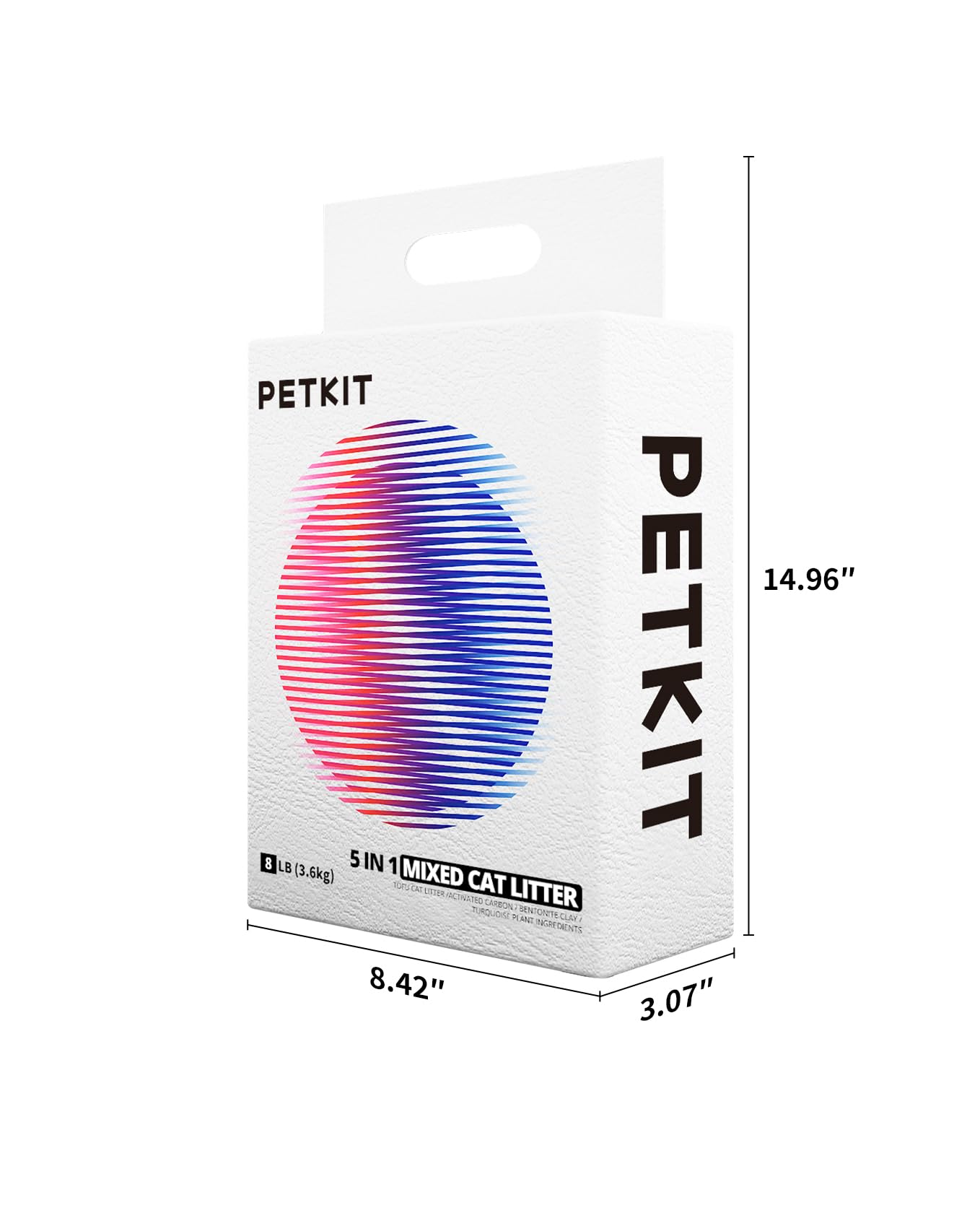 PETKIT Mixed Cat Litter multi-cat-friendly packaging and easy storage.